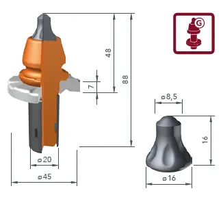 BETEK Asfalt Kazıcı Uç